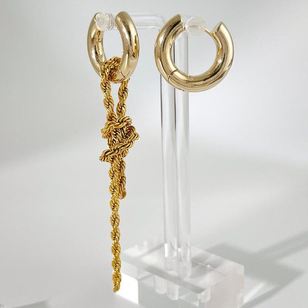 hoop & huggie peri'sbox gold color knotted tassel chain earrings for women personality vintage street style female trend earring, Golden;silver
hoop & huggie peri'sbox gold color knotted tassel chain earrings for women personality vintage street style female trend earring, Golden;silver