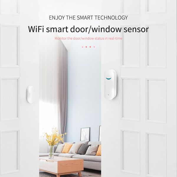 smart home control tuya wifi door sensor switch open/closed detectors alarm compatible with alexa google ifttt
smart home control tuya wifi door sensor switch open/closed detectors alarm compatible with alexa google ifttt