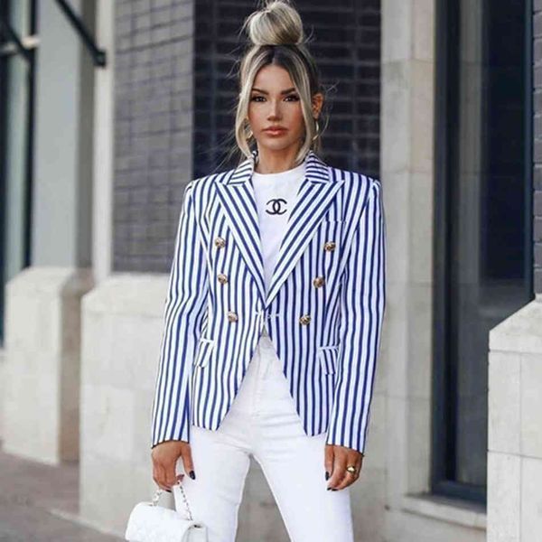 women's two piece pants double breasted stripes blazer notched long sleeve slim elegant suit jacket female 2021 autumn fashion new, White
women's two piece pants double breasted stripes blazer notched long sleeve slim elegant suit jacket female 2021 autumn fashion new, White