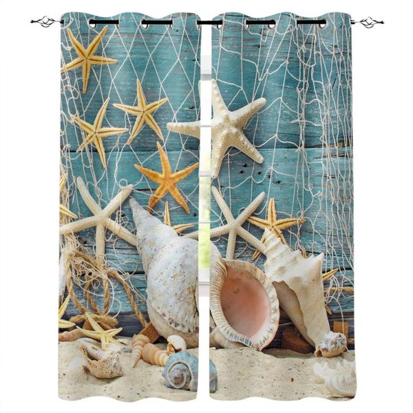 starfish beach conch fishing net curtain for living room kids decoration bedroom window treatment drapes &
starfish beach conch fishing net curtain for living room kids decoration bedroom window treatment drapes &