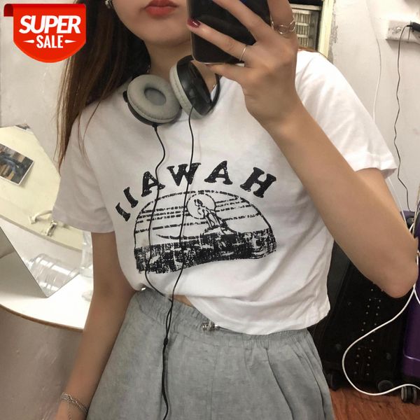 grey short-sleeved t-shirt female new korean style loose short student clothes design trend #oq8t, White
grey short-sleeved t-shirt female new korean style loose short student clothes design trend #oq8t, White