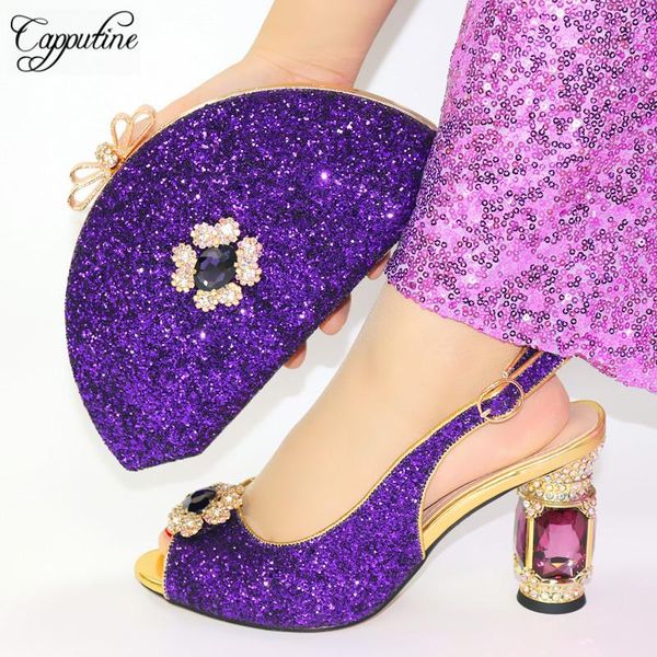summer design shoes and bag set for wedding dress nigerian rhinestone women african sandal, Black
summer design shoes and bag set for wedding dress nigerian rhinestone women african sandal, Black