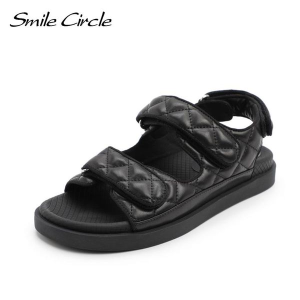 sandals smile circle 2021 summer women flats platform shoes fashion rhombus lattice casual soft bottom ladies, Black
sandals smile circle 2021 summer women flats platform shoes fashion rhombus lattice casual soft bottom ladies, Black