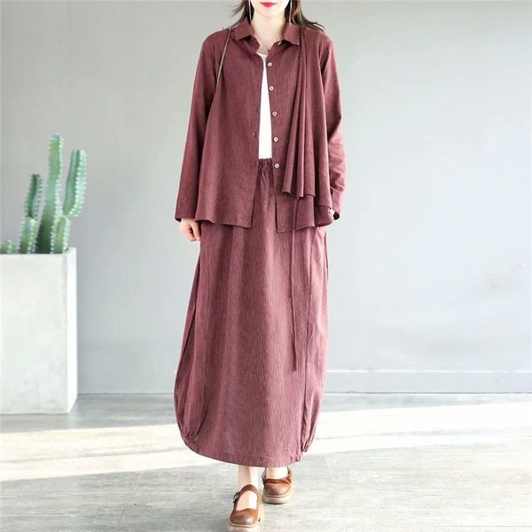 literary art of cotton and ladies two garments spring suit long sleeve shirt loose set linen skirt k505 zqbd, Black
literary art of cotton and ladies two garments spring suit long sleeve shirt loose set linen skirt k505 zqbd, Black
