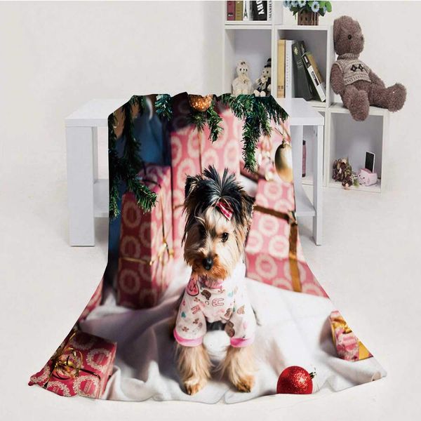 cute puppy in pyjamas under christmas tree,house flannel throw microfiber blanket 40''x50''(wxl)
cute puppy in pyjamas under christmas tree,house flannel throw microfiber blanket 40''x50''(wxl)