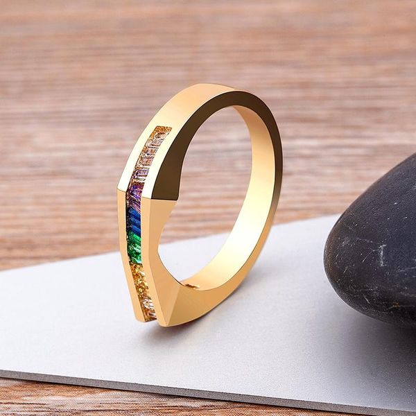 wedding rings design geometric boho rainbow cz crystal women fashion copper cubic zirconia stone ring female party jewelry, Slivery;golden
wedding rings design geometric boho rainbow cz crystal women fashion copper cubic zirconia stone ring female party jewelry, Slivery;golden