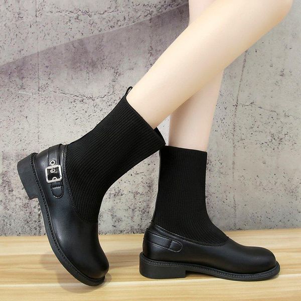 boots rimocy black buckle sock women patchwork pu leather elastic ankle for woman autumn spring 2021 casual short botas
boots rimocy black buckle sock women patchwork pu leather elastic ankle for woman autumn spring 2021 casual short botas