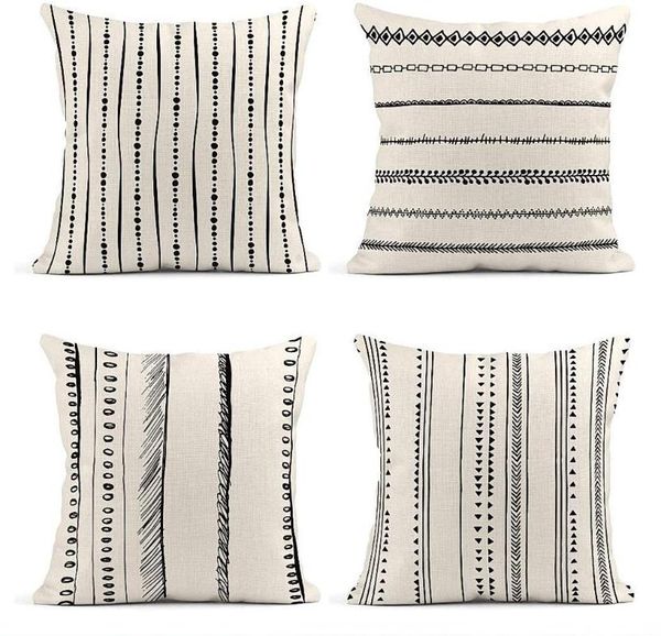 cushion/decorative pillow throw covers pattern black and white geometric endless dots lines of borders decor linen cases home decorative
cushion/decorative pillow throw covers pattern black and white geometric endless dots lines of borders decor linen cases home decorative