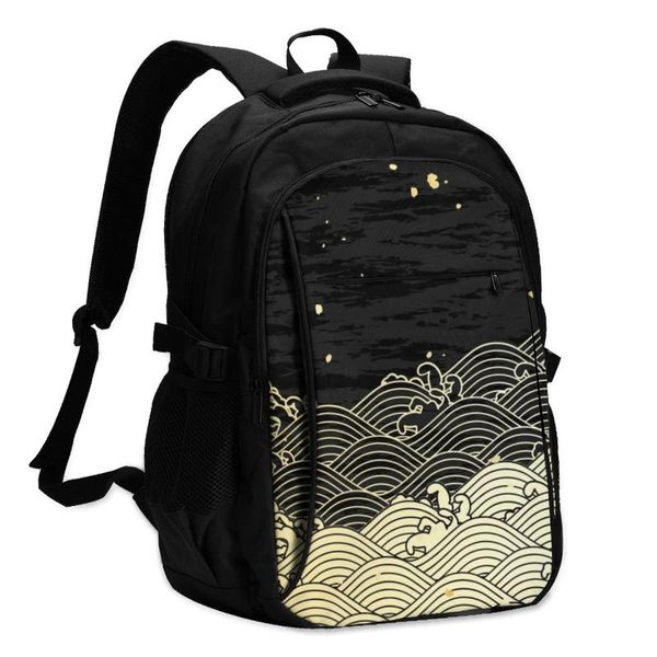 backpack usb charging lapwomen's for teenage students girls school golden sea wave travel bagpack
backpack usb charging lapwomen's for teenage students girls school golden sea wave travel bagpack
