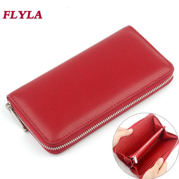 wallets genuine leather women wallet large capacity men clutch bag fashion long standard zipper money, Red;black
wallets genuine leather women wallet large capacity men clutch bag fashion long standard zipper money, Red;black