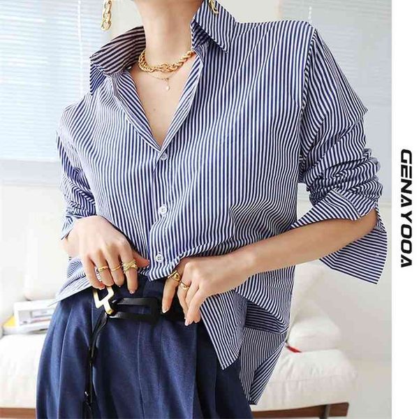 genayooa casual spring autumn striped blouse women clothes korean style womens and blouses office lady blusas shirt 210730, White
genayooa casual spring autumn striped blouse women clothes korean style womens and blouses office lady blusas shirt 210730, White