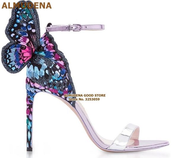 mixed color embroidery 3d butterfly sandals stiletto heels wing patchwork dress shoes luxury wedding pumps, Black
mixed color embroidery 3d butterfly sandals stiletto heels wing patchwork dress shoes luxury wedding pumps, Black
