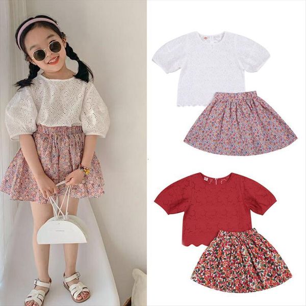3 8y lovely toddler kids girls clothes sets loae hallow out short sleeve t shirts floral skirts, White
3 8y lovely toddler kids girls clothes sets loae hallow out short sleeve t shirts floral skirts, White