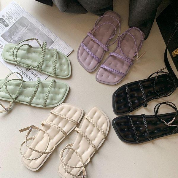sandals women summer 2021 flats with weave slides fashion ladies casual slippers shoes for woman female, Black
sandals women summer 2021 flats with weave slides fashion ladies casual slippers shoes for woman female, Black