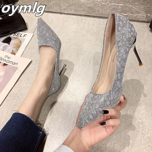 women pumps 2021 spring silver fashion elegant thin high heels party dress shoes quality pointed toe 8.5cm for, Black
women pumps 2021 spring silver fashion elegant thin high heels party dress shoes quality pointed toe 8.5cm for, Black