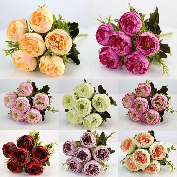 bunch artificial roses flower fake peonies silk small bouquet home wedding christmas party decoration decorative flowers & wreaths
bunch artificial roses flower fake peonies silk small bouquet home wedding christmas party decoration decorative flowers & wreaths