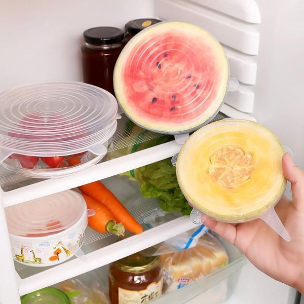 food savers & storage containers 6pcs/sets reusable silicone wrap stretch vacuum seal cover saran kitchen organization fresh keeping sealed
food savers & storage containers 6pcs/sets reusable silicone wrap stretch vacuum seal cover saran kitchen organization fresh keeping sealed