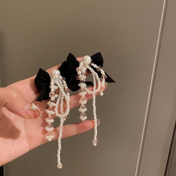 dangle & chandelier 2021 korean exaggerated fabric bowknot pearl earrings fashion temperament long tassel pendant women's jewelry, Silver
dangle & chandelier 2021 korean exaggerated fabric bowknot pearl earrings fashion temperament long tassel pendant women's jewelry, Silver