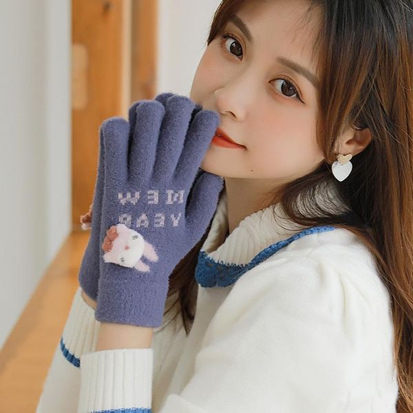 five fingers gloves women winter cute lovely sweety style keep warm touch screen plus cashmere cartoon cycling windproof elasticity, Blue;gray
five fingers gloves women winter cute lovely sweety style keep warm touch screen plus cashmere cartoon cycling windproof elasticity, Blue;gray