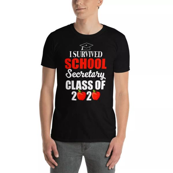 i survived school secretary class of 2020 funny graduation shirt, White;black
i survived school secretary class of 2020 funny graduation shirt, White;black