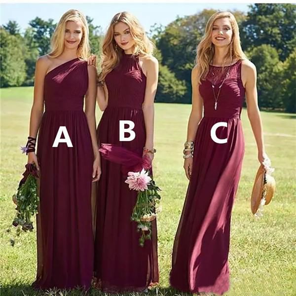 2021 burgandy garden bridesmaid dresses a line one shoulder floor length chiffon bridesmaid gowns plus size wedding guest dresses gown, White;pink
2021 burgandy garden bridesmaid dresses a line one shoulder floor length chiffon bridesmaid gowns plus size wedding guest dresses gown, White;pink