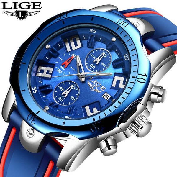 wristwatches lige fashion mens watches dial clock male creative silicone waterproof quartz watch men sport chronograph +box, Slivery;brown
wristwatches lige fashion mens watches dial clock male creative silicone waterproof quartz watch men sport chronograph +box, Slivery;brown