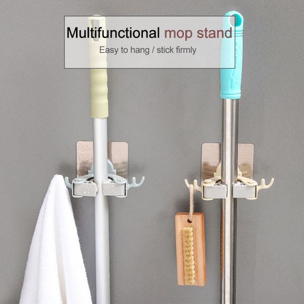 mop holder storage broom hanger multi function traceless bathroom hook hole punching for home hooks & rails
mop holder storage broom hanger multi function traceless bathroom hook hole punching for home hooks & rails