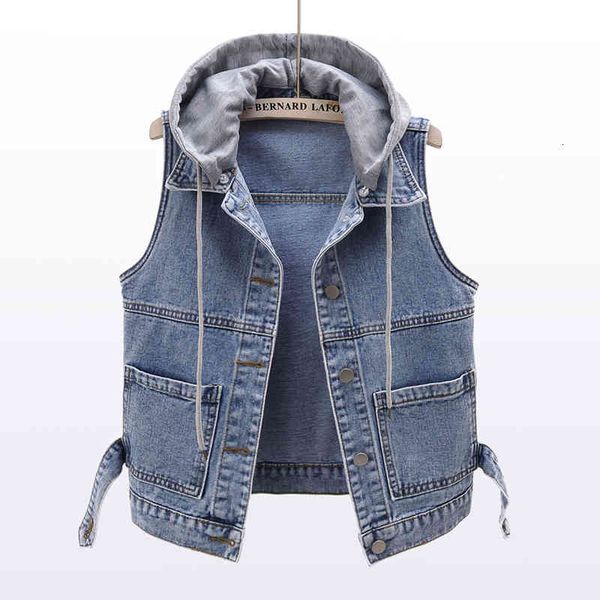 jacket spring autumn korean big pocket hooded short denim vest women waistcoat blue jeans vests vintage sleeveless jacket coat female, Black;brown
jacket spring autumn korean big pocket hooded short denim vest women waistcoat blue jeans vests vintage sleeveless jacket coat female, Black;brown