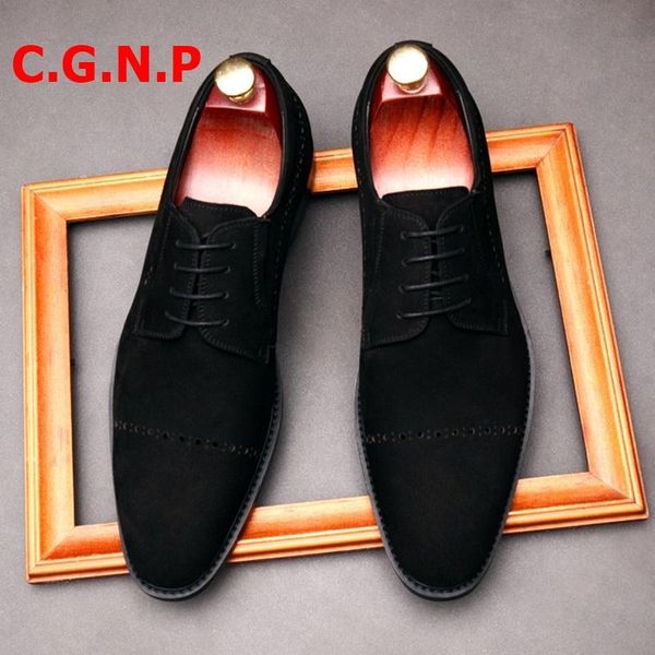 dress shoes c.g.n.p suede mens italian bullock carving pointed toe men lace-up formal man genuine leather, Black
dress shoes c.g.n.p suede mens italian bullock carving pointed toe men lace-up formal man genuine leather, Black