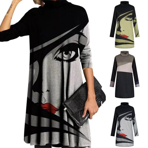 4# women's printed dresses oil painting faith jesus cross casual gradient high neck a-line winter autumn top, Black;gray
4# women's printed dresses oil painting faith jesus cross casual gradient high neck a-line winter autumn top, Black;gray