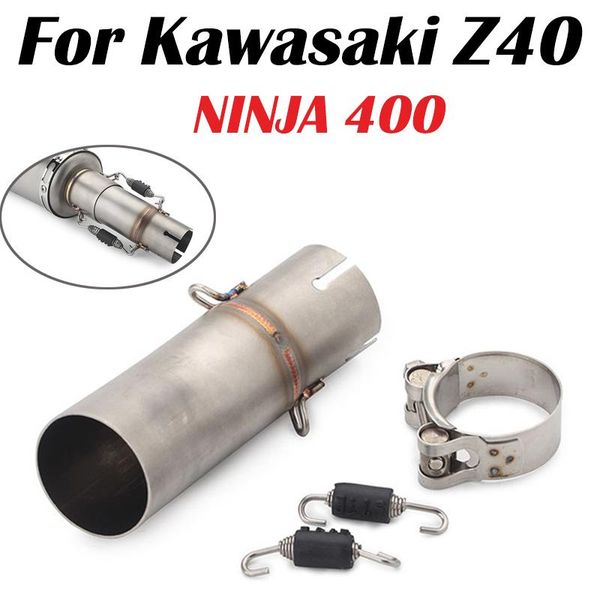 slip on for ninja 400 250 ex400 z400 2021 motorcycle exhaust escape 48/51mm middle connection link pipe muffler system
slip on for ninja 400 250 ex400 z400 2021 motorcycle exhaust escape 48/51mm middle connection link pipe muffler system