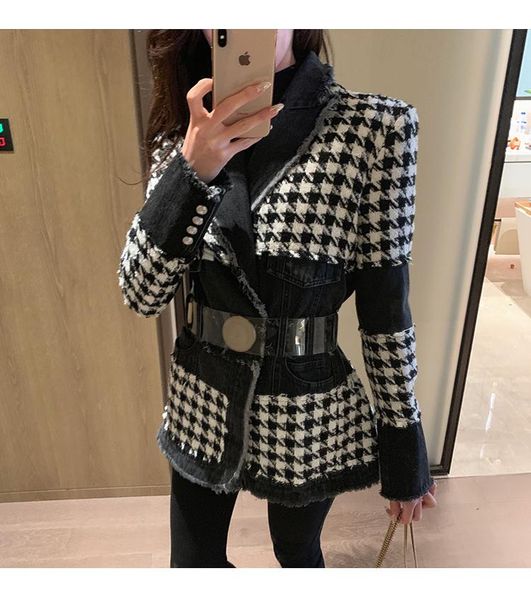 retro denim waist stitching thick suit coat women fashion spring and autumn 2021 chihuage lace up celebrities women's jackets, Black;brown
retro denim waist stitching thick suit coat women fashion spring and autumn 2021 chihuage lace up celebrities women's jackets, Black;brown