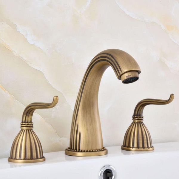 bathroom sink faucets antique brass basin mixer tap faucet widespread double handles 3 holes fauce tsf631
bathroom sink faucets antique brass basin mixer tap faucet widespread double handles 3 holes fauce tsf631