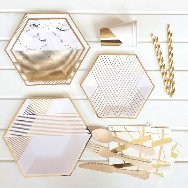disposable dinnerware gold foil stripe tableware paper plates cups napkins straw kids birthday baby shower party supplies wedding decor
disposable dinnerware gold foil stripe tableware paper plates cups napkins straw kids birthday baby shower party supplies wedding decor