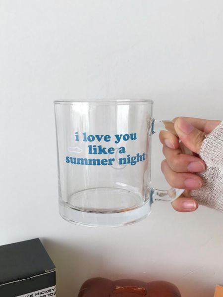 wine glasses heat resistant tea coffee mug simple letter print glass cup with handle portable transparent beer whiskey est
wine glasses heat resistant tea coffee mug simple letter print glass cup with handle portable transparent beer whiskey est