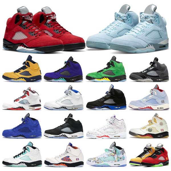 5 mens sneakers basketball shoes 5s bluebird racer blue raging bull alternate grape oregon oreo suede women sports trainers, White;red
5 mens sneakers basketball shoes 5s bluebird racer blue raging bull alternate grape oregon oreo suede women sports trainers, White;red