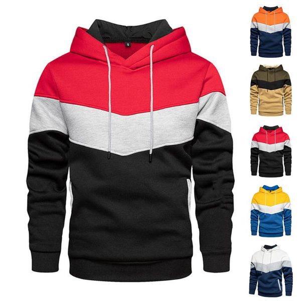 men's hoodies & sweatshirts color block men pullover s stripe slim long sleeve winter warm sweatshirt casual sport hooded, Black
men's hoodies & sweatshirts color block men pullover s stripe slim long sleeve winter warm sweatshirt casual sport hooded, Black