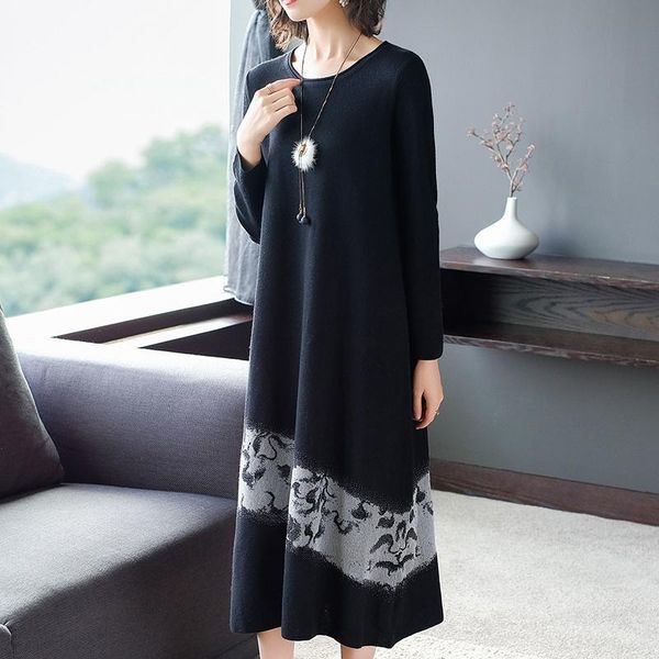 casual dresses coigarsam women dress autumn 2022 office lady knitting long sleeve loose solid o-neck high waist black, Black;gray
casual dresses coigarsam women dress autumn 2022 office lady knitting long sleeve loose solid o-neck high waist black, Black;gray