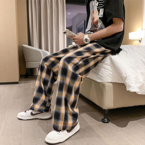summer thin plaid fashion casual women pant streetwear korean loose hip hop straight wide leg trousers, Black
summer thin plaid fashion casual women pant streetwear korean loose hip hop straight wide leg trousers, Black