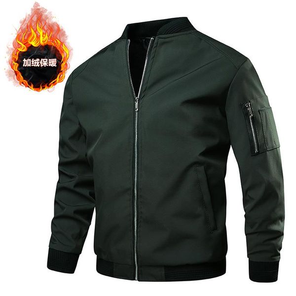 men's jackets coat plus fleece fall and winter wear with plus-size loose spring casual baseball jacket for men winbreaker waterproof, Black;brown
men's jackets coat plus fleece fall and winter wear with plus-size loose spring casual baseball jacket for men winbreaker waterproof, Black;brown