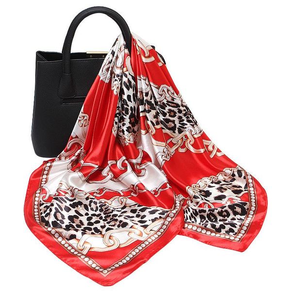 scarves leopard print silk scarf women's 2021 cross-border simulation satin small square versatile, Blue;gray
scarves leopard print silk scarf women's 2021 cross-border simulation satin small square versatile, Blue;gray