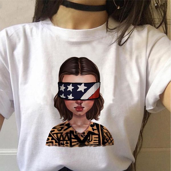 stranger things 3 eleven 90s women t shirt gothic clothing femme streetwear kawaii upside down, White
stranger things 3 eleven 90s women t shirt gothic clothing femme streetwear kawaii upside down, White