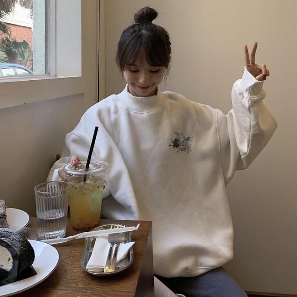 women's hoodies & sweatshirts autumn sweat shirts mock neck hoodie korean style wide, Black
women's hoodies & sweatshirts autumn sweat shirts mock neck hoodie korean style wide, Black