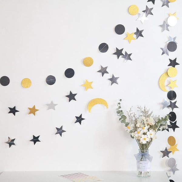 paper garland string banners star round gold silver ornaments for birthday party home wall hanging baby shower decorations decoration
paper garland string banners star round gold silver ornaments for birthday party home wall hanging baby shower decorations decoration