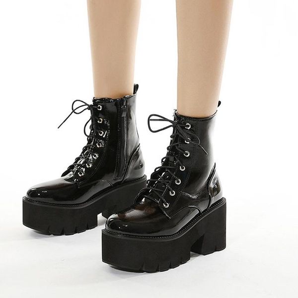 boots winter women ankle platform ladies waterproof botas mujer woman lace up fashion shoes pu leather buckle strap for, Black
boots winter women ankle platform ladies waterproof botas mujer woman lace up fashion shoes pu leather buckle strap for, Black