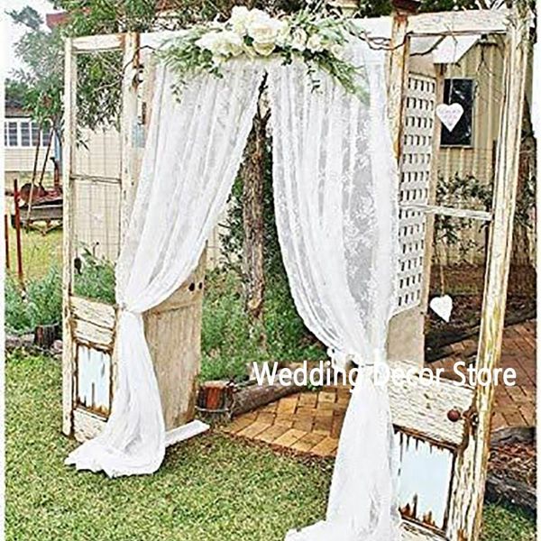 party decoration white sheer backdrop curtain vintage lace fabric voile drapes for wedding arch swags valance reception stage
party decoration white sheer backdrop curtain vintage lace fabric voile drapes for wedding arch swags valance reception stage