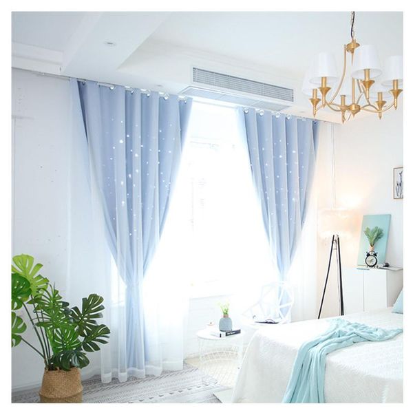 double layer hollow star blackout curtains fashion window solid color curtain drapes for living room kids bedroom
double layer hollow star blackout curtains fashion window solid color curtain drapes for living room kids bedroom