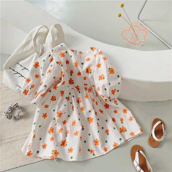 new 2021 spring baby girls printed dresses puff sleeve korean style kids costumes children chic dresses, Red;yellow
new 2021 spring baby girls printed dresses puff sleeve korean style kids costumes children chic dresses, Red;yellow