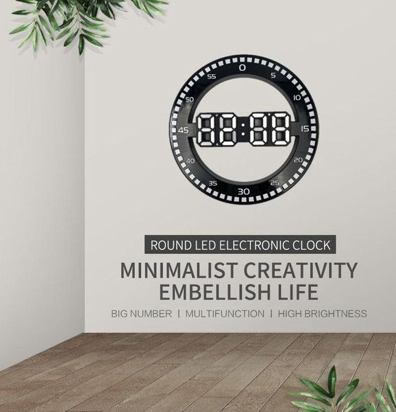 display electronic snooze alarm clock creative circle fashion time date temperature desk wall brightness adjustment clocks
display electronic snooze alarm clock creative circle fashion time date temperature desk wall brightness adjustment clocks