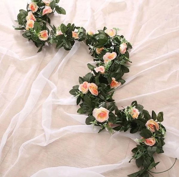 decorative flowers & wreaths 2.4m artificial flower silk rose leaf garland vine ivy wedding garden christmas decoration 7 colors
decorative flowers & wreaths 2.4m artificial flower silk rose leaf garland vine ivy wedding garden christmas decoration 7 colors